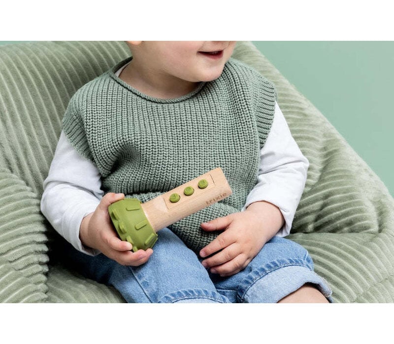 Trixie - Wooden silicone flashlight - Mr. Dino