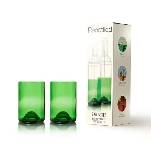 Rebottled - Tumbler 2-pack Green (330ml) 