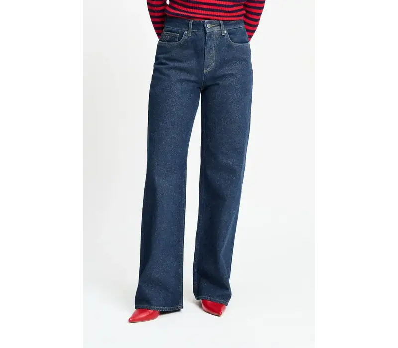 Pom Amsterdam JEANS - Julia Shimmer Dark Blue