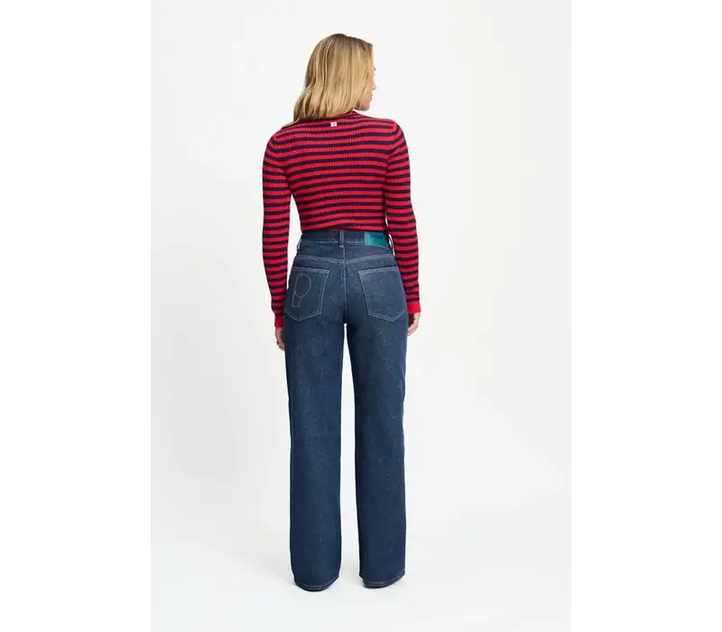 Pom Amsterdam JEANS - Julia Shimmer Dark Blue