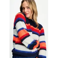 Pom Amsterdam PULLOVER - Faye Striped Blue