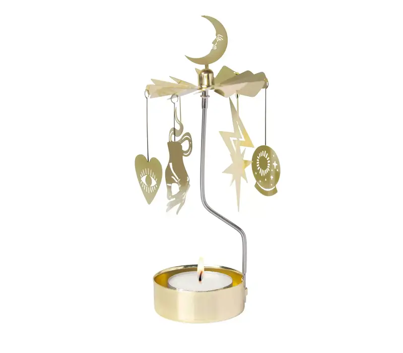 Pluto Rotary candle holder -  Spinner Astro