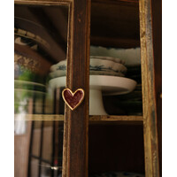 Doing Goods  - Pyar Heart  Knob -  Red