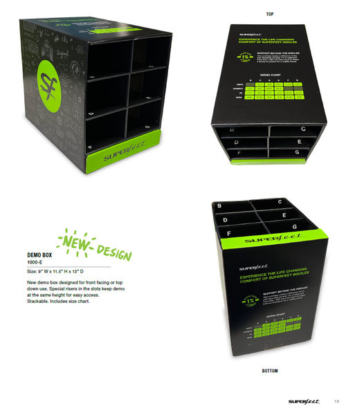 Superfeet Demo Box 6-Cell