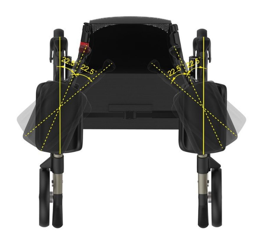 Rollator Navigator AIR - Draaibare onderarmschalen