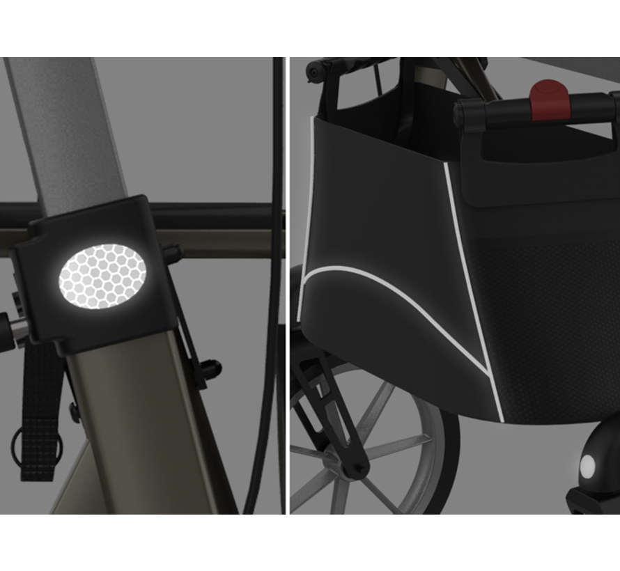 Rollator Navigator AIR - Draaibare onderarmschalen