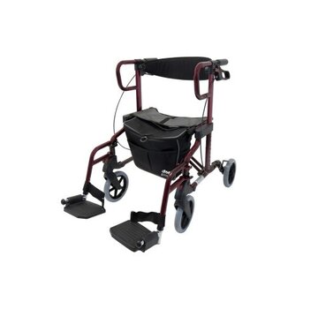 Drive Diamond Deluxe - Rollator en Rolstoel in 1