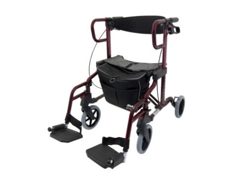 Drive Diamond Deluxe - Rollator en Rolstoel in 1