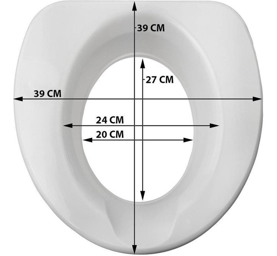 Drive Toiletverhoger Ticco - zonder deksel