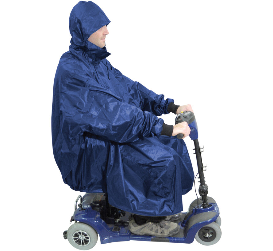 Regenponcho voor de scootmobiel