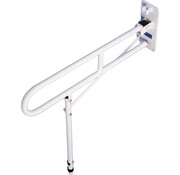 Aidapt Toiletbeugel met poot opklapbaar - wit