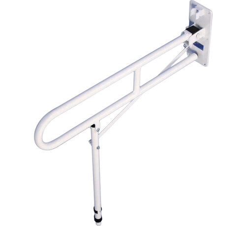 Aidapt Toiletbeugel met poot opklapbaar - wit