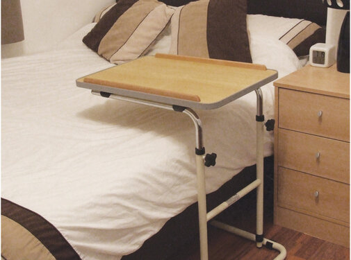 Aidapt Bedtafel met wielen (verstelbaar blad)