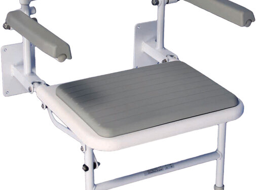 Aidapt Douchestoel XL met rugleuning en gevoerde zitting (tot 190kg)