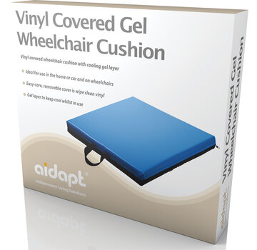 Aidapt Vinyl rolstoel kussen met gel comfort 45cmx40cmx7cm