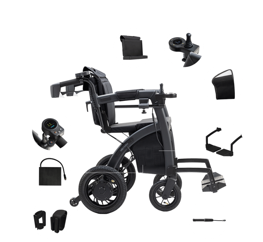 Rollz Motion Electric - rollator en elektrische rolstoel in 1