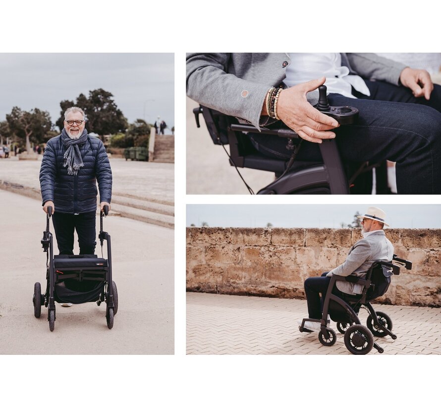 Rollz Motion Electric - rollator en elektrische rolstoel in 1