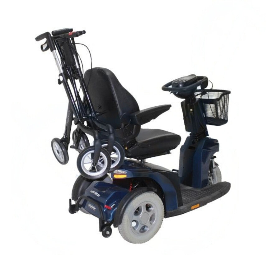 Rollatorhouder voor scootmobiel