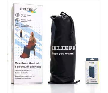 Belieff Belieff heating voetenzak deken 12V – incl powerbank – tot 50 graden