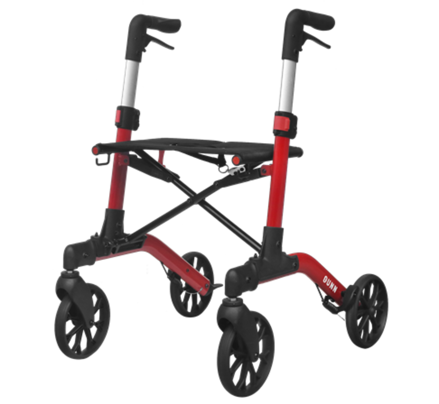 Brooklyn Rollator – Dubbel inklapbaar | Lichtgewicht & Modern | Extra comfort, binnen én buiten