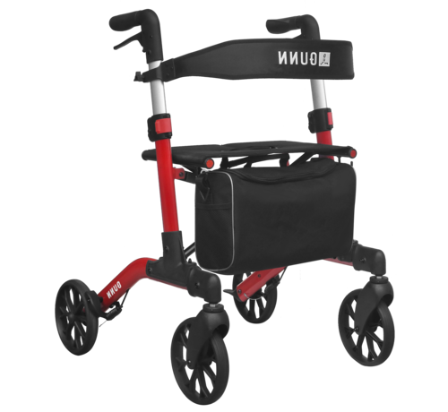 Qunn Brooklyn Rollator – Dubbel inklapbaar | Lichtgewicht & Modern | Extra comfort, binnen én buiten