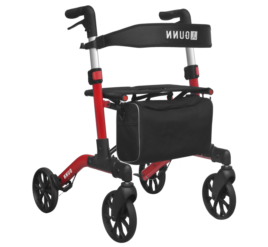 Qunn Brooklyn Rollator – Dubbel inklapbaar | Lichtgewicht & Modern | Extra comfort, binnen én buiten