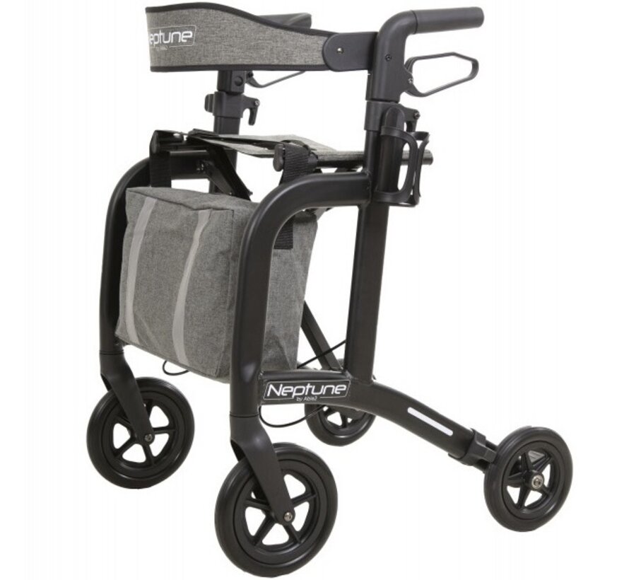 Neptune Lichtgewicht Rollator - Inclusief rugband, tas, fleshouder en stokhouder