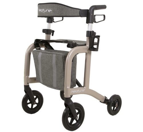 Able2 Neptune Lichtgewicht Rollator - Inclusief rugband, tas, fleshouder en stokhouder