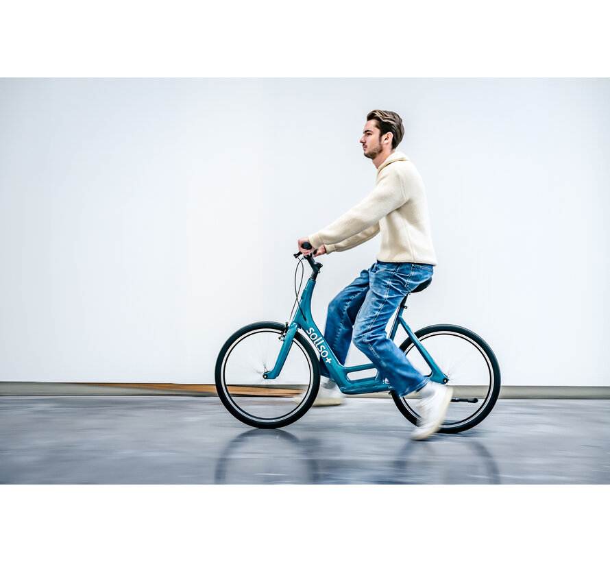 Sollso Plus Loopfiets – Lage instap, Carbon, 24″ wielen