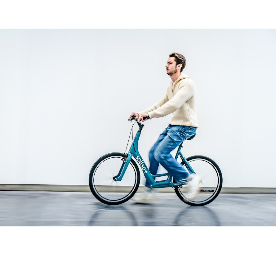 Sollso Plus Loopfiets – Lage instap, Carbon, 24″ wielen