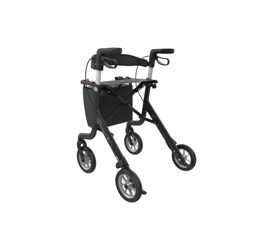 Rollator Streamer Carbon 5kg | Ultra Lichtgewicht, Stabiel & Stijlvol Design