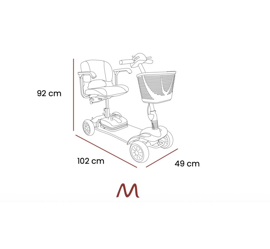 eLite demontabele scootmobiel - Showroom model