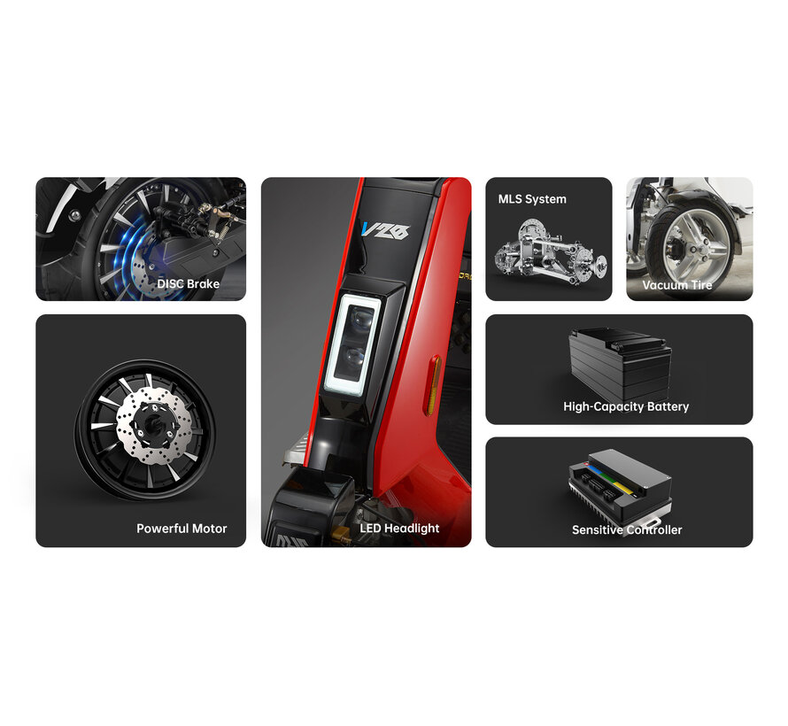 MOVE V28 Scootmobiel met 40Ah lithium accu - showroom model