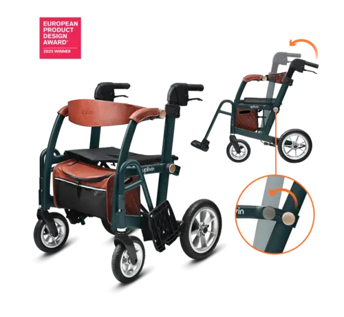 Glide 2 in 1 Rollator & Wheelchair