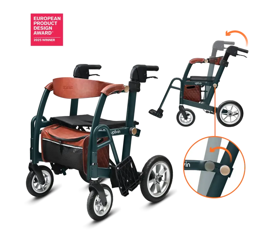 Glide 2 in 1 Rollator & Rolstoel