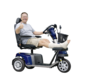 Beenondersteuning voor Scootmobiel