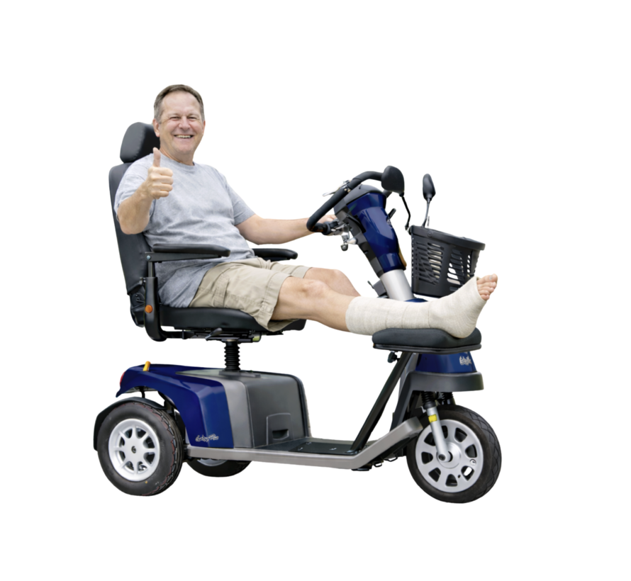 Beenondersteuning voor Scootmobiel