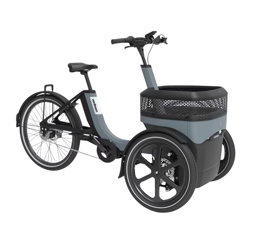 Van Raam Thuja – Stijlvolle, stabiele elektrische driewielfiets met voorwielen en lockable cargo-unit