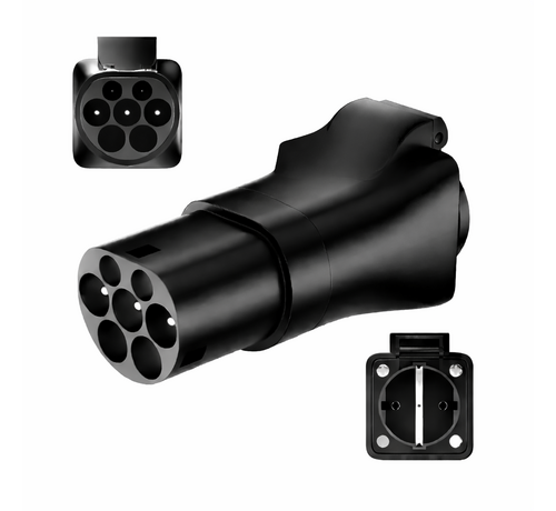 Type 2 naar Schuko verloopadapter / verloopstekker / laadadapter Miniauto Canta Minicar
