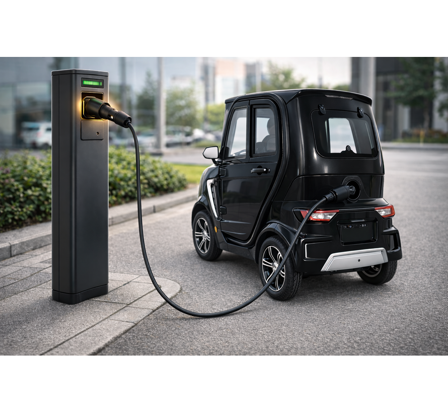 Type 2 naar Schuko verloopadapter / verloopstekker / laadadapter Miniauto Canta Minicar