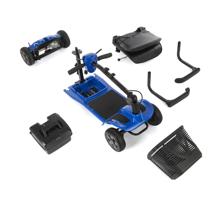 eLite – De perfecte lichtgewicht demontabele scootmobiel voor op reis | Lithium Accu |  Ervaar vrijheid!