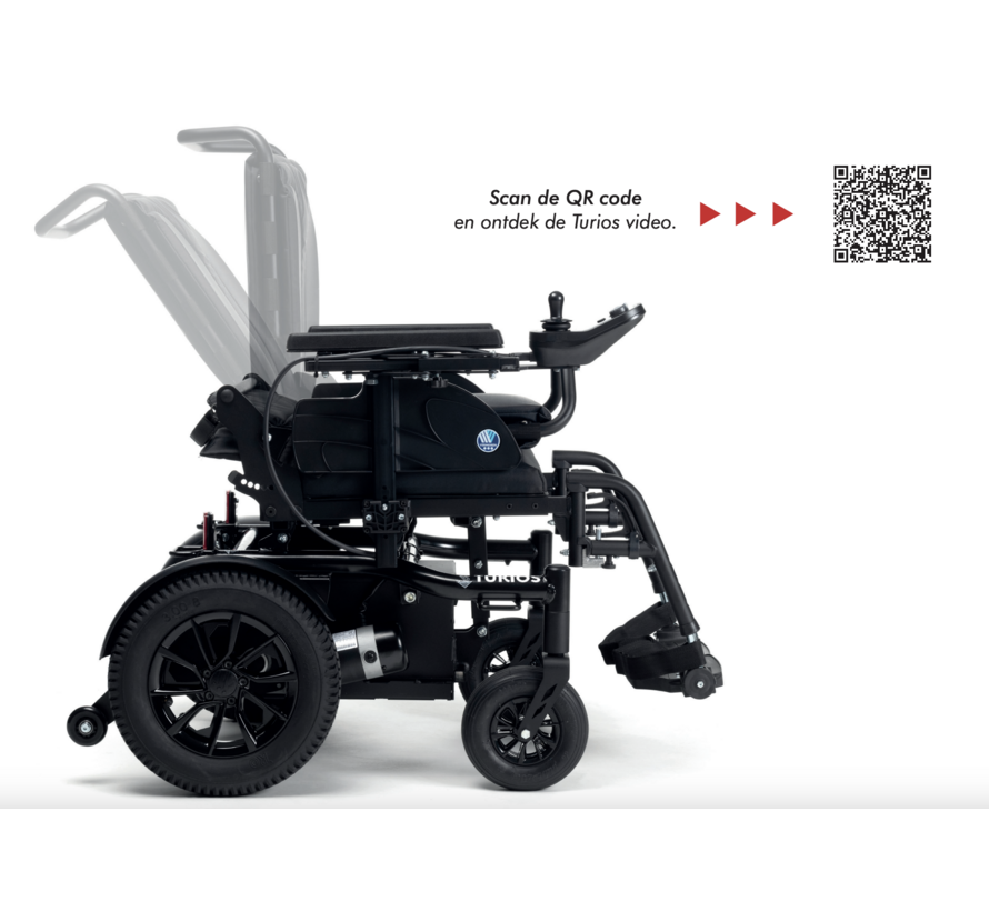 Turios - Meest compacte elektrische rolstoel - configuratie 51.C87.SE30SE34