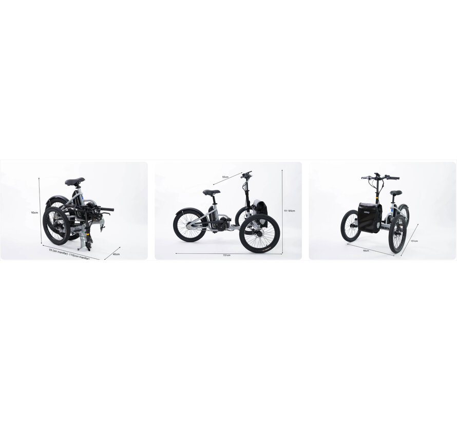 ETNNIC FOLDING TRIKE 2.0 | Opvouwbare Driewielfiets – Lichtgewicht en Compact