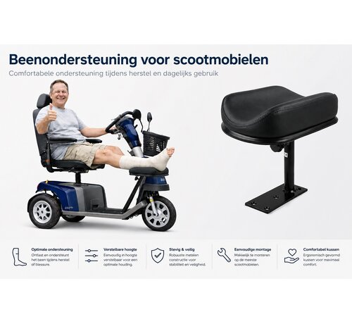 Beenondersteuning voor Scootmobiel