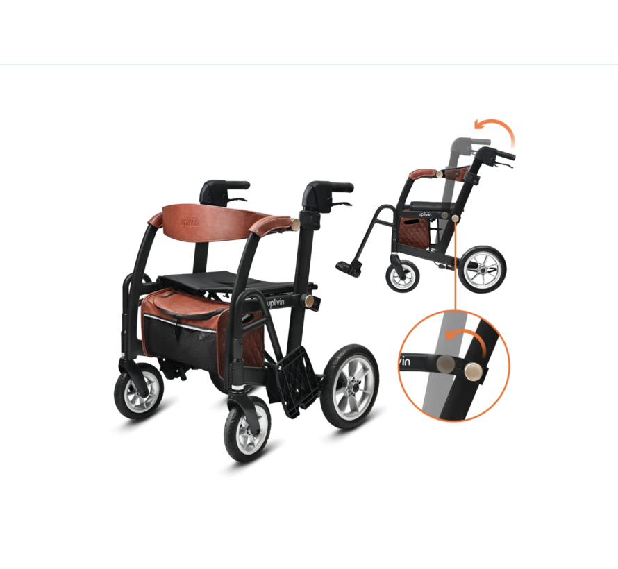 Glide 2 in 1 Rollator & Rolstoel