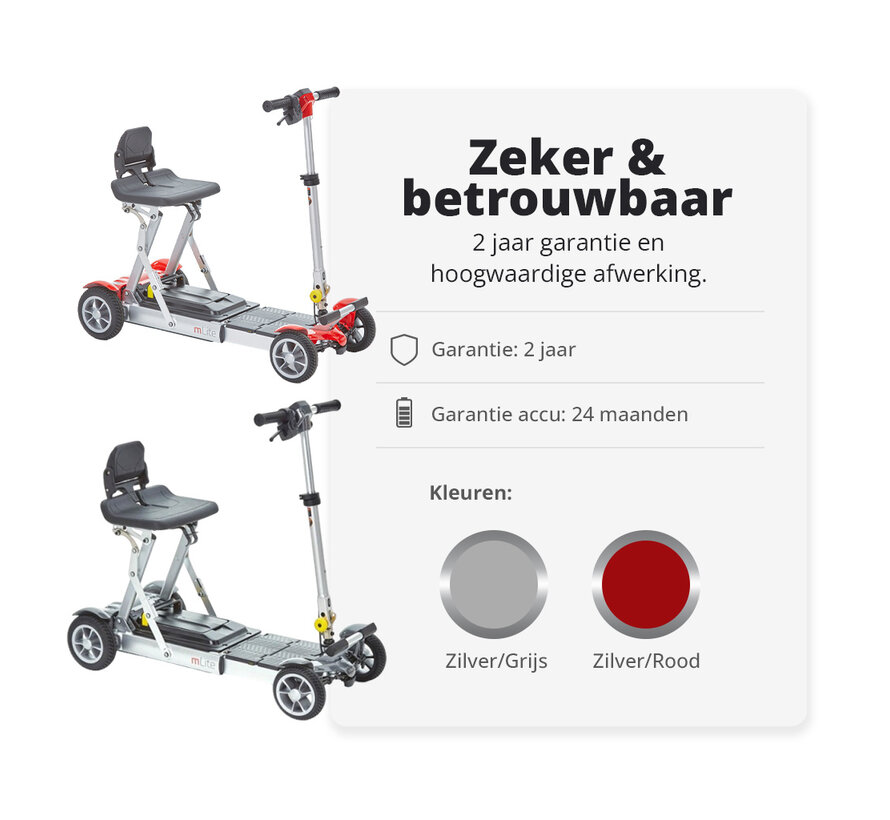 mLite Scootmobiel Inklapbaar | Opvouwbaar