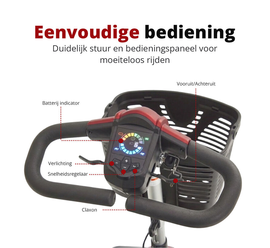Aura Luxe Demontabele Scootmobiel