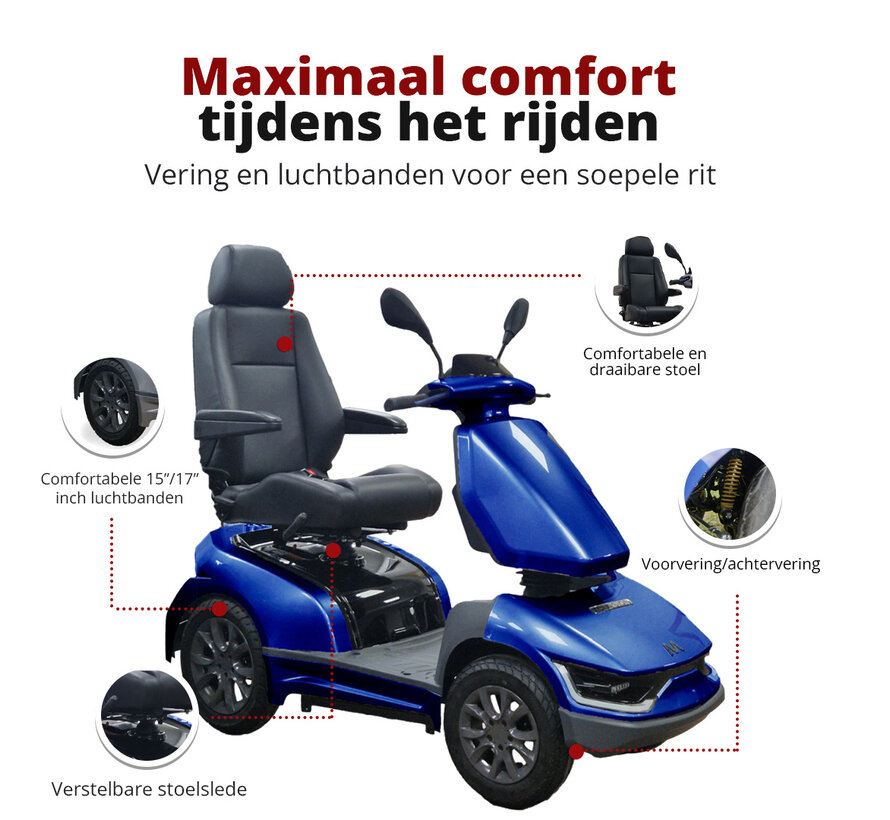 Motion Xcursion - Luxe Comfort Scootmobiel - 18km/u