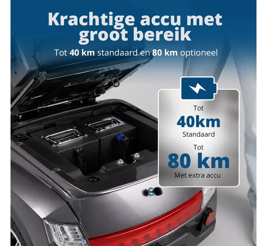 E-MOTO M3 – Scootmobiel met afneembare Lithium Accu