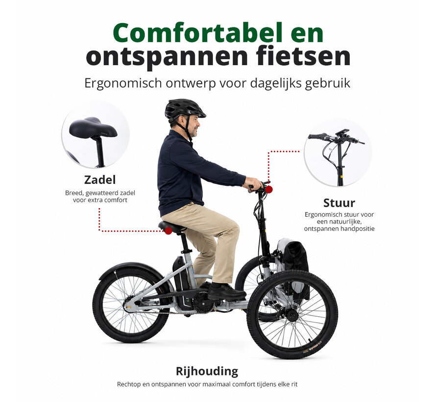 ETNNIC FOLDING TRIKE 2.0 | Opvouwbare Driewielfiets – Lichtgewicht en Compact